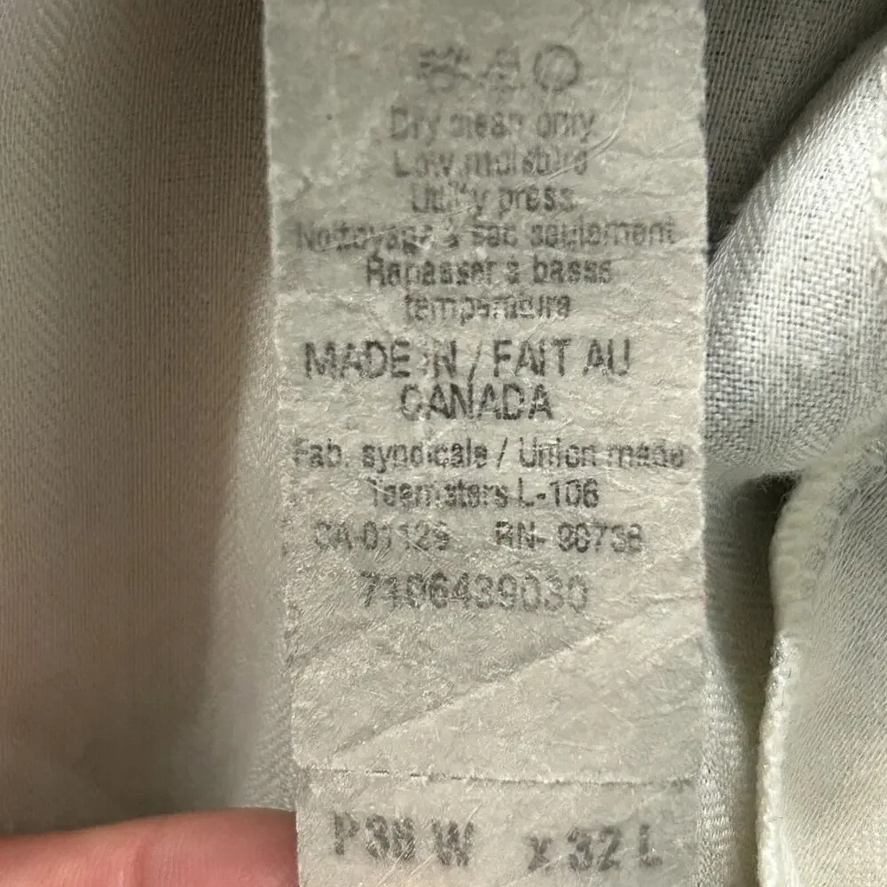 Lauren Ralph‎ Lauren Dress Pants Mens 36x32 Gray Wool Pleated Cuffed